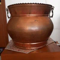 گلدان مسی چکشی