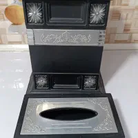 جا دستمال کاغذی و سطل زباله