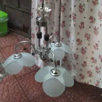 دو عدد لامپ سقفی سه شعله