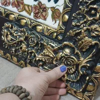 تزیینی منبت چوبی بزرگ و زیبا