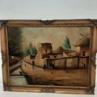 نقاشی بوم رنگ روغنی