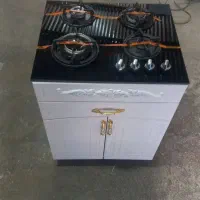 اجاق گاز چوبی ۴ شعله کابینتی m7ساده و طرح دار