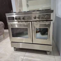اجاق گاز فر دار تمام استیل تاکنو