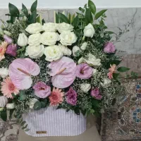 باکس گل طبیعی هدیه تولد نوزاد خواستگاری و...