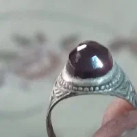 انگشتر نقره یاقوت