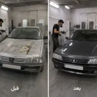 نقاشی و صافکاری ماشین pdr پولیش واکس