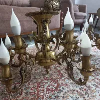 لوستر برنز 5 شاخه 10 شعله ملائکه