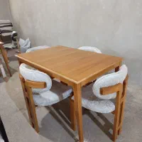نهارخوری ۴ نفره آماده تحویل مدلH چوب راش زیر قیمت
