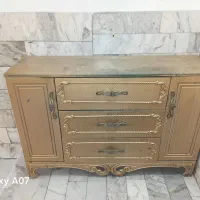 میزه ارایشی ۳تا گشودار ۲طرف جای کفش