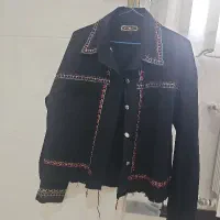 کت کتان گلدوزی شده خنک