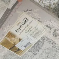 سه تخته فرش طرح گل برجسته کلاسیک فیلی رنگ