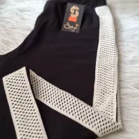 شلوار تیپ لاکرا نوار بغل کنفی