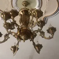 لوستر برنجی ۶ شاخه