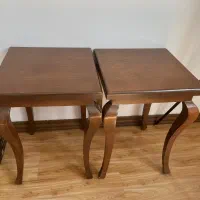 دو عدد گل میز رنگ و چوب فوق العاده