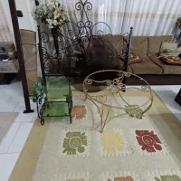 میز و تخت دونفره ومیز عسلی فرفورژه