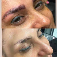نجات ابروهای بدرنگ و خراب و شیدینگ لب