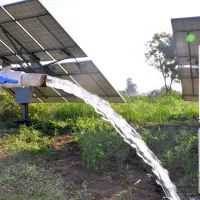 پنل خورشیدی / پمپ چاه ابیاری کشاورزی