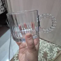 لیوان دسته مرواریدی