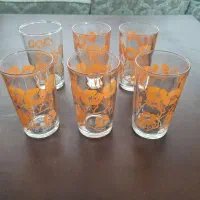 یک دست لیوان عتیقه قدیمی و سایر وسایل