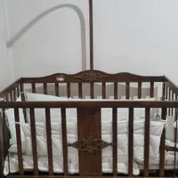 گهواره چوب راش و گهواره طراحی شوده به سبک سنتی