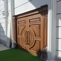 درب لابی تمام چوب ضد آب