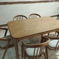 میزناهارخوری 6نفره تمام چوب