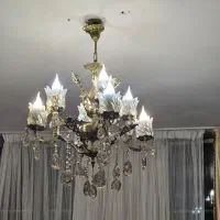 لوستر کاملا برنز ۴شاخه ۸شعله