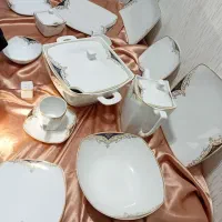 سرویس ظرفای نسوز و نچسب و سرویس چینی 12تایی
