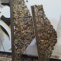 کتیبه پرده تاج بلند طلایی