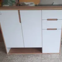 جا کفشی سه درب سفید طوسی این عکس مدل ساختش هستش