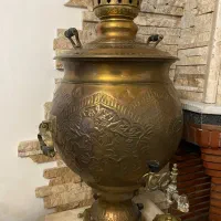 سماور برنجی قلم زنی 50 لیتری