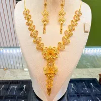 گردنبند اقاقیا روکش طلا