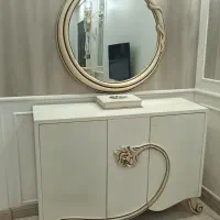 آیینه کنسول و میز تلویزیون چوب راش