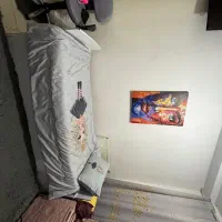 تخت خواب سفید همراه تشک