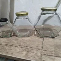 فروش جار شیشه ای کندو با درب فلزی