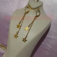 گوشواره آویز دورشته دوپلاک سفارشی دستساز