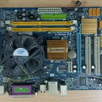 مادربرد G31 گیگابایت با پردازنده و فن