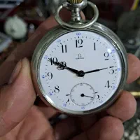 ساعت جیبی کوکی قدیمی امگا معیوب کار نمیکنه