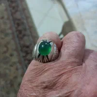 عقیق سبز یمنی رکاب استاد حکاک
