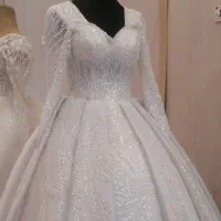 فروش لباس عروس با پارچه جدید ساتن آنجلیکا