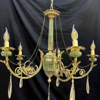 لوسترلئون برنجی سنگی اصیل برنج ۵پنج شاخه Sfy light