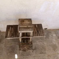پایه گلدان و گلدان پلاستیکی