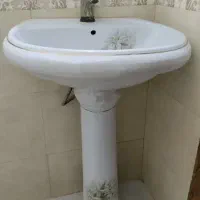 سنگ دستشویی سرویس بدون شیر آلات