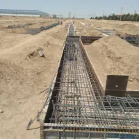 ارماتوربند اجرای فنداسیون سقف سوله استخر