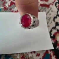انگشترکهنه بایاقوت اصل کهنه شفاف