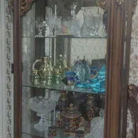 بوفه چوبی قهوه ای