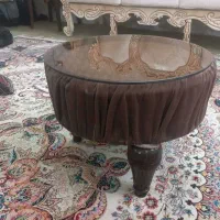 میز عسلی با شیشه فروش فوری