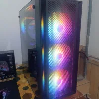 کیس گیمینگ با مانیتور و لوازمش|رایانه رومیزی|فسا, |دیوار