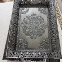 سینی پیوتر پایه دار دو عدد