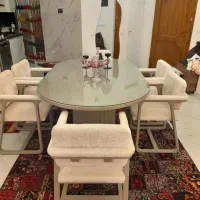 مبل و میز ناهارخوری کار کرده قیمت ۱۱۰